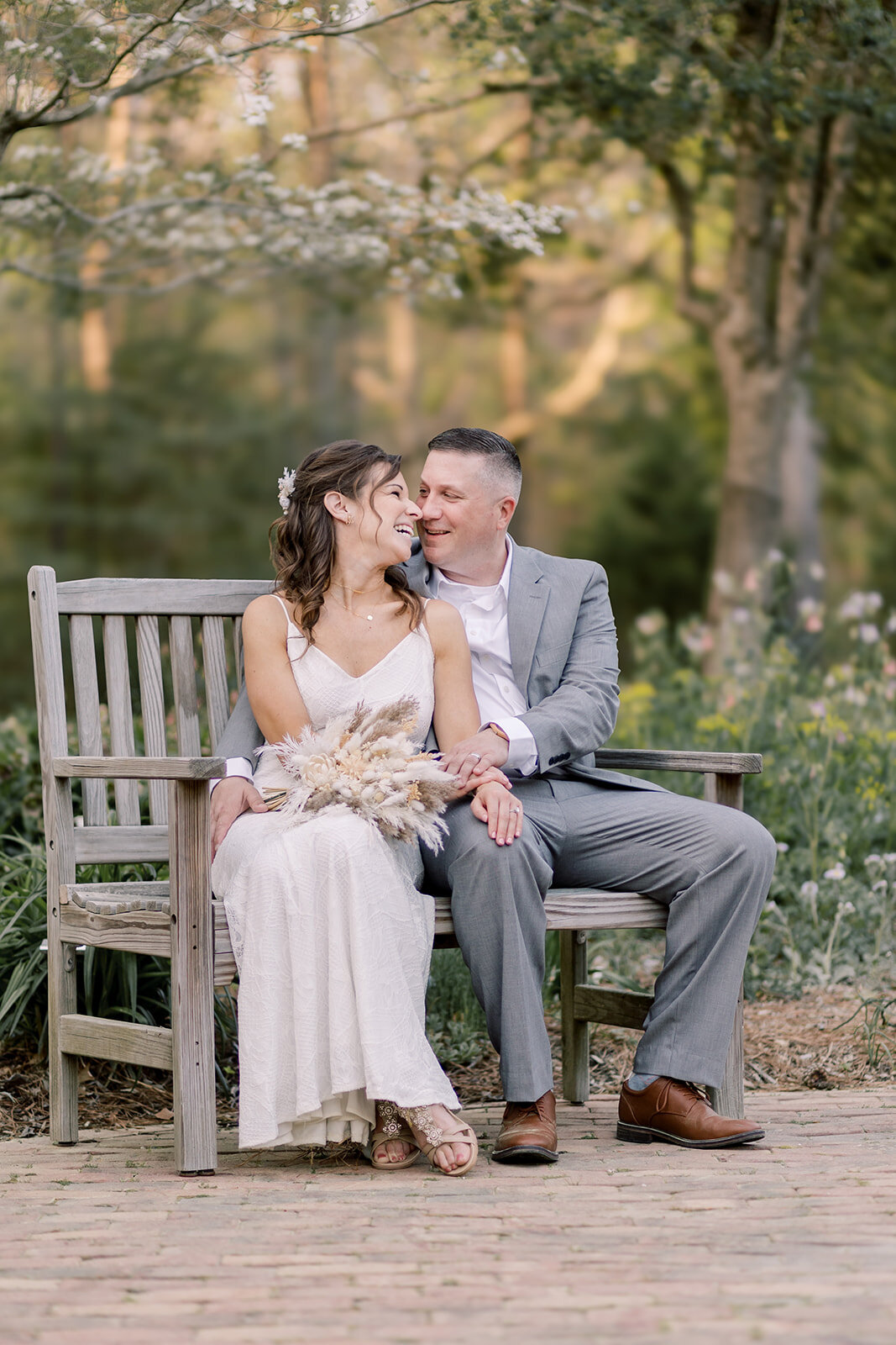 Williamsburg Virginia intimate wedding portrait