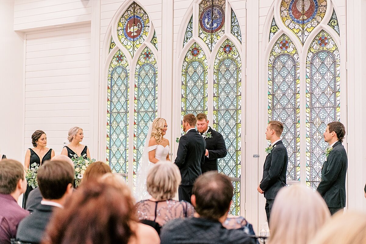 Ceremony in the Chapel at The Annex photographed by Alicia Yarrish Photography