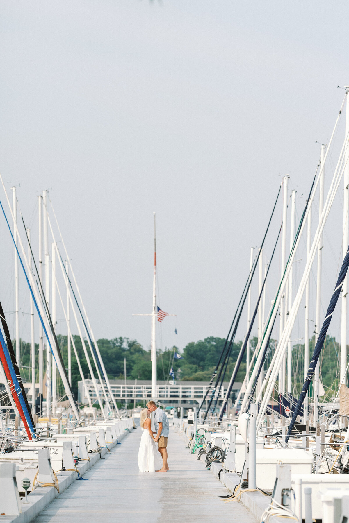 K+T Sailboat Lake Michigan Engagement Photos 1