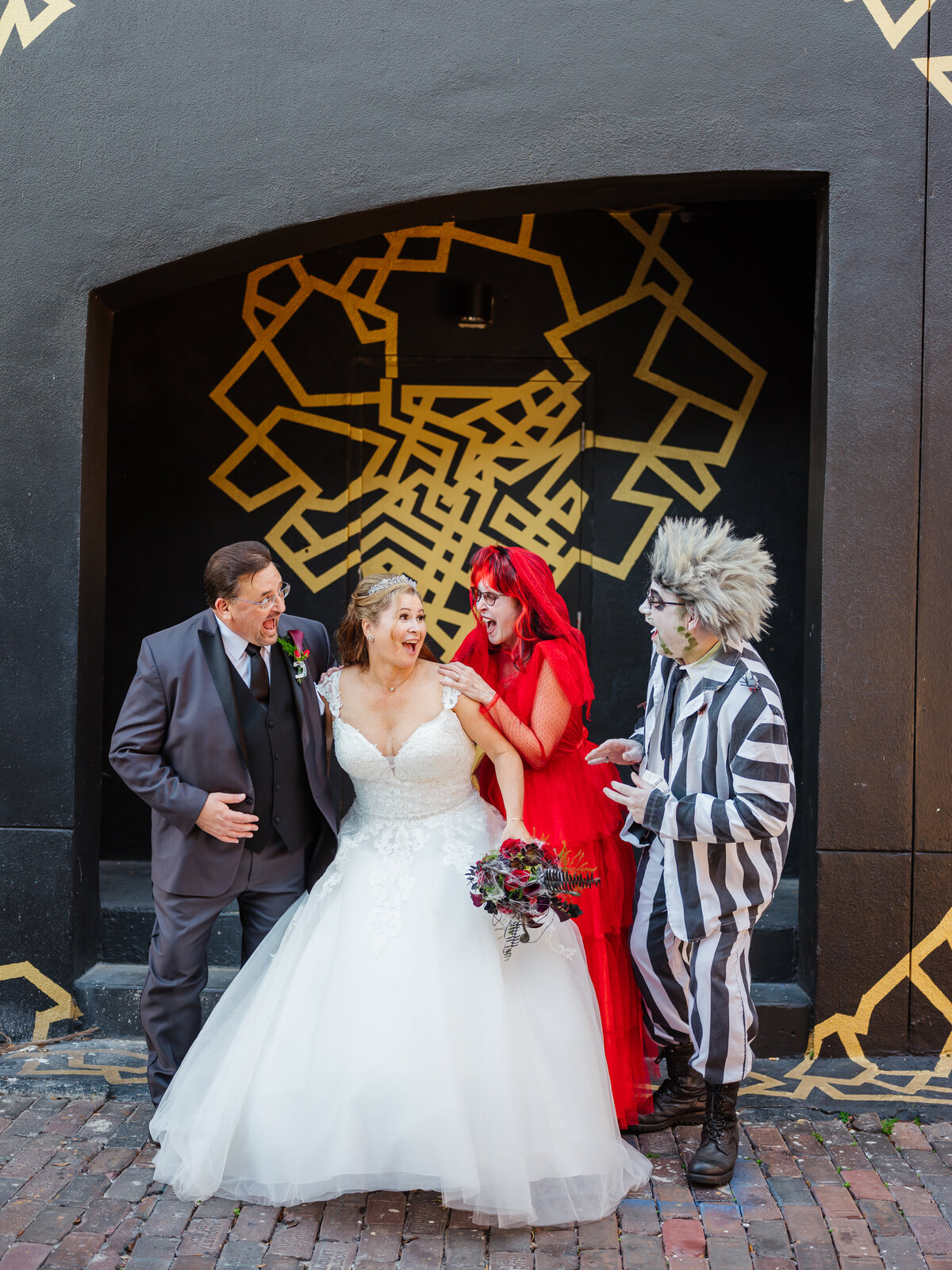 16 - St. Petersburg Halloween Wedding Bride & Groom - Tampa Bay Wedding Planner