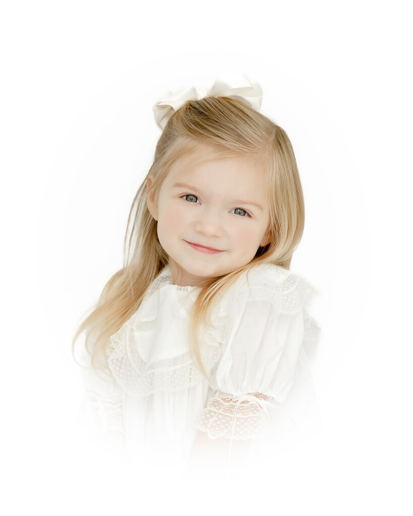 Vingetted children's portrait