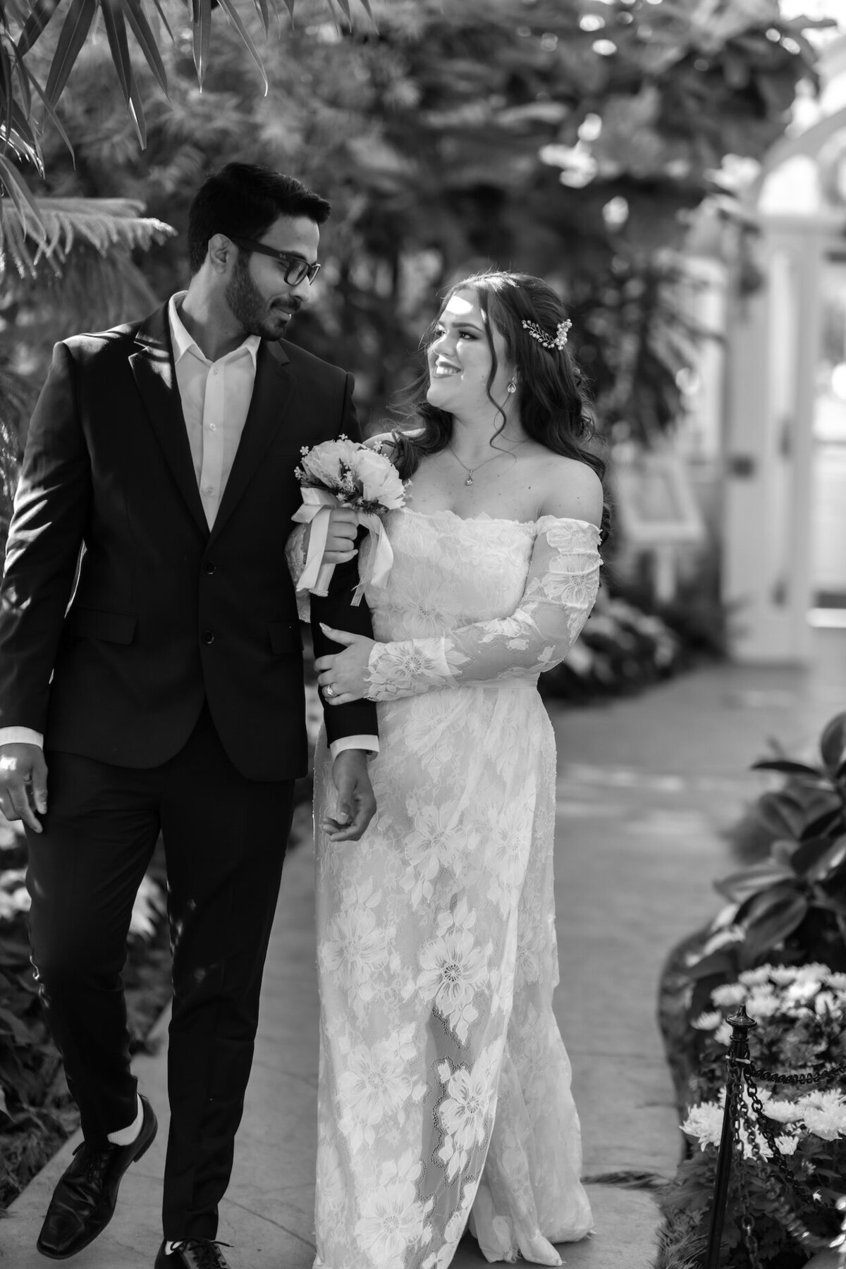 Joseline & Dominic Wedding, Wilder Park Conservatory, Elmhurst, IL, 12-7-23, Maira Ochoa Photography-0234