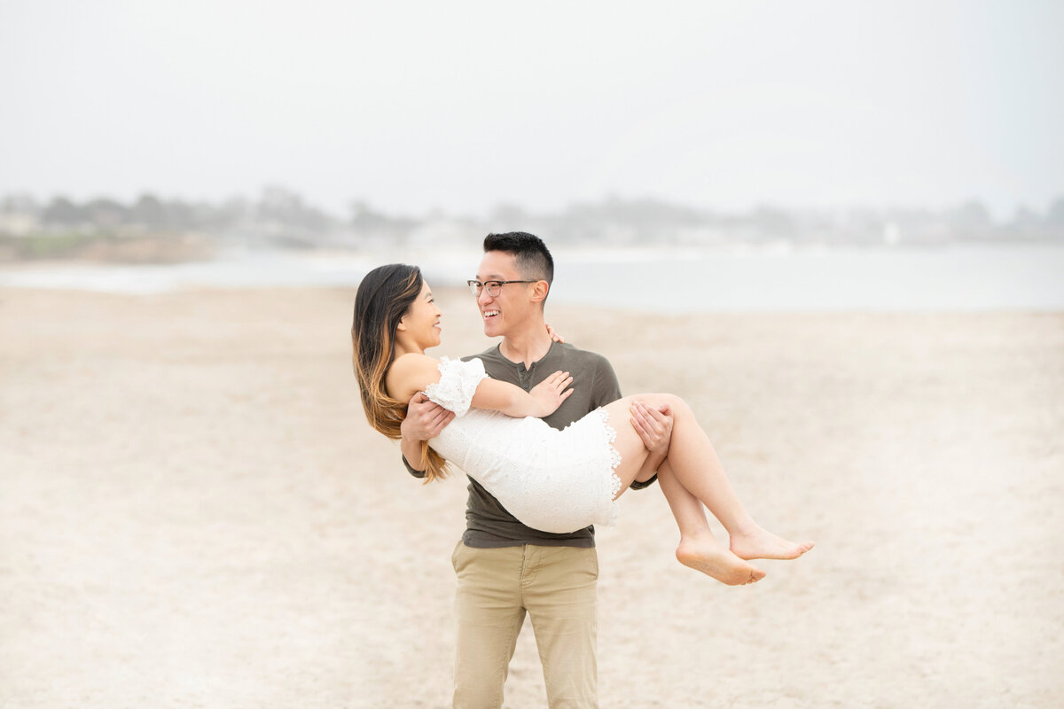 Wallace & Cera _ Engagement Portraits_ Santa Cruz Boardwalk & Beach_15