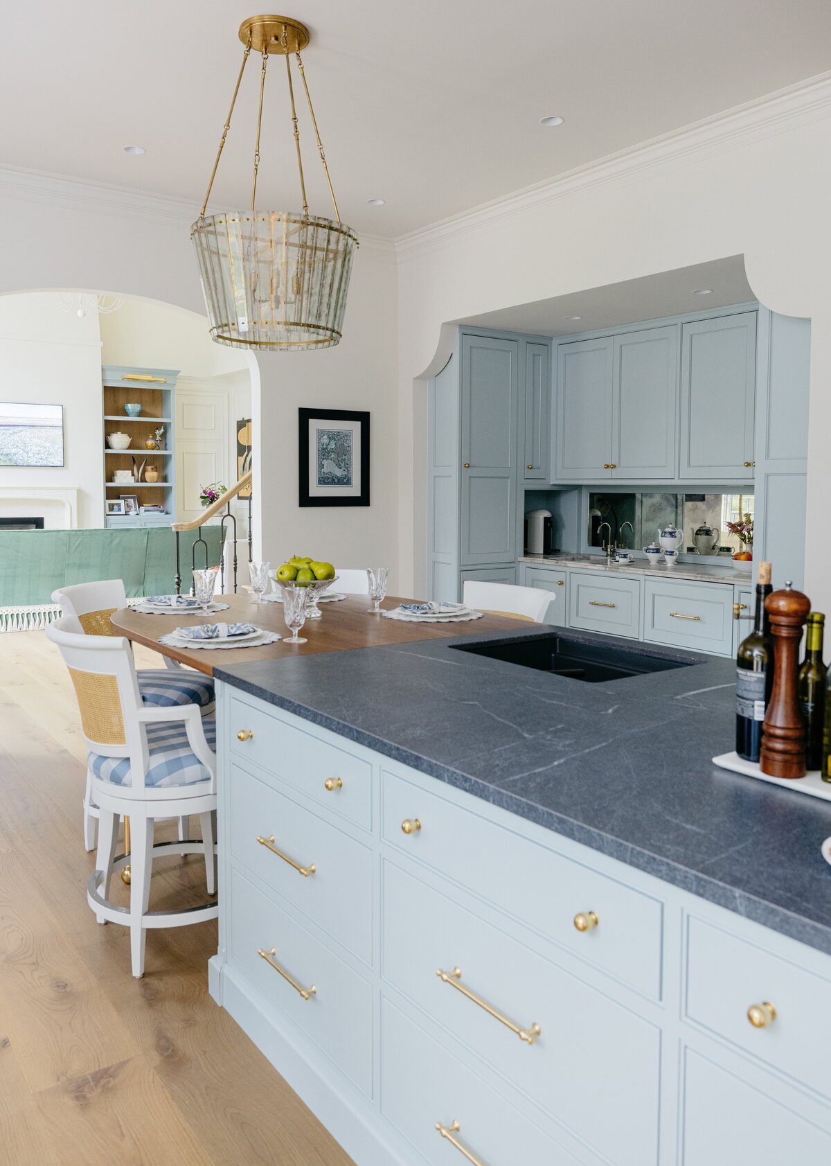On Delancey Place Blue Walnut Kitchen5