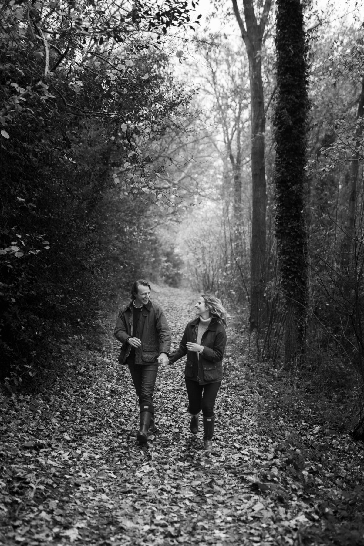 Engagement portraits in Castle Combe, Cotswolds