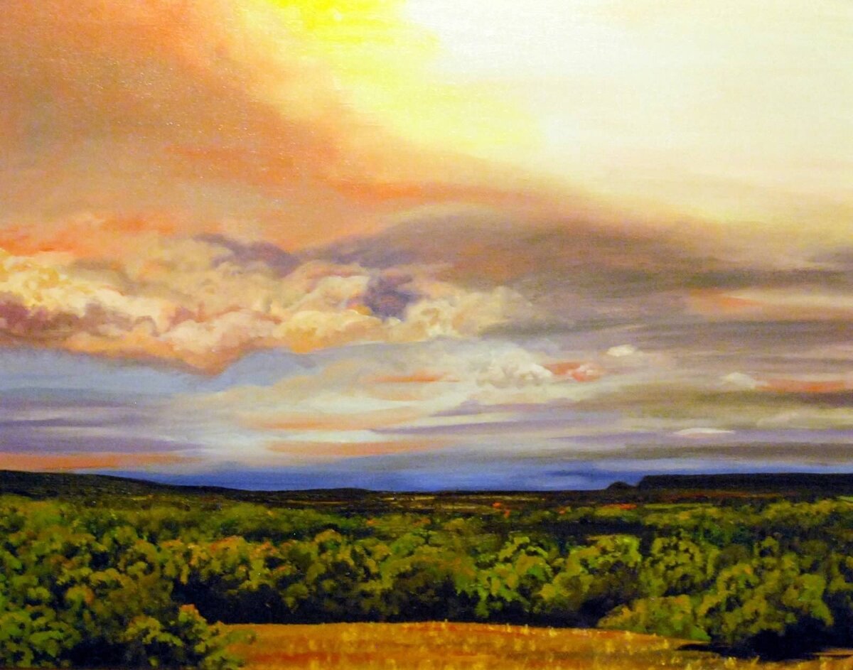 new mexico valley sunset