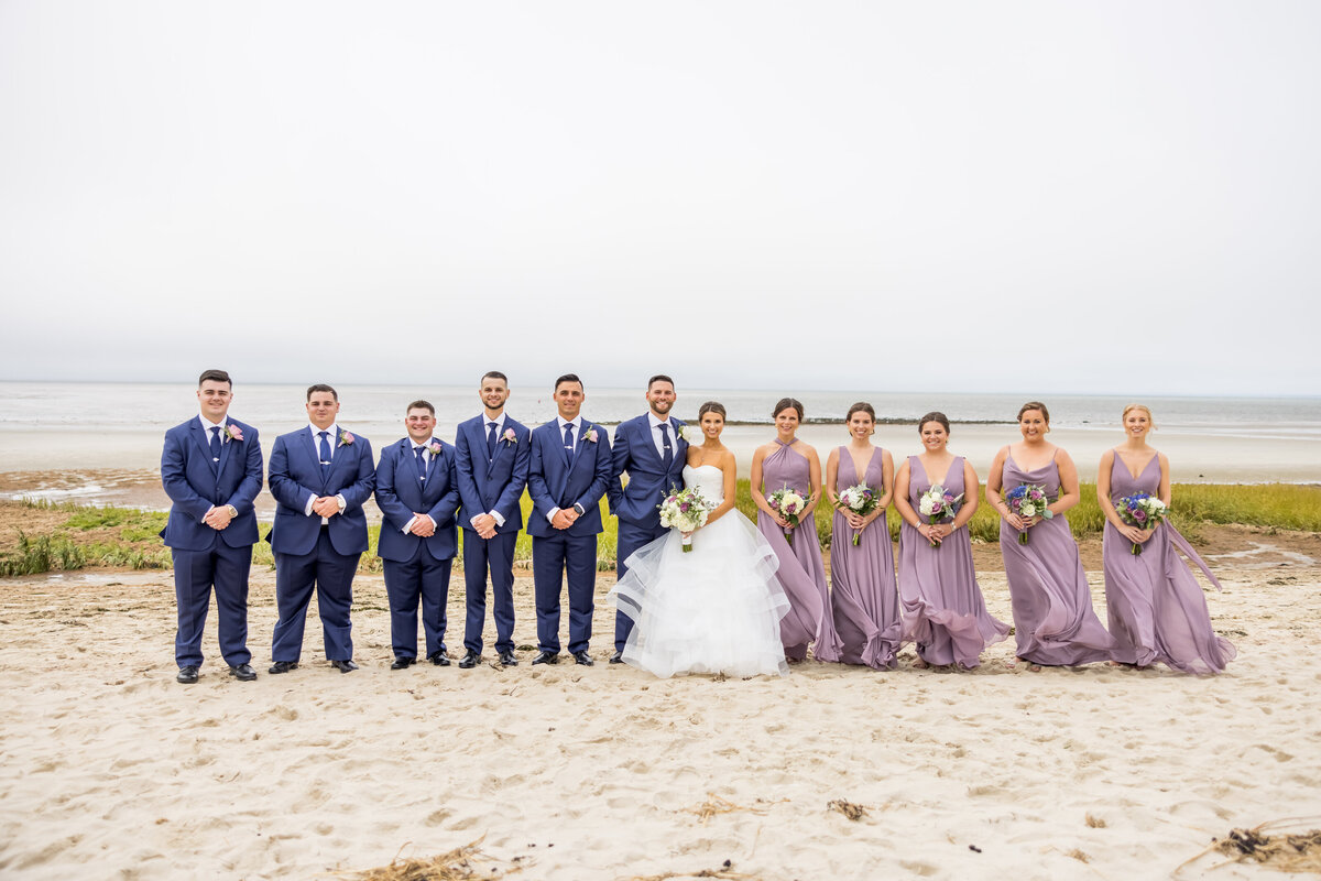 ocean edge bridal party photo