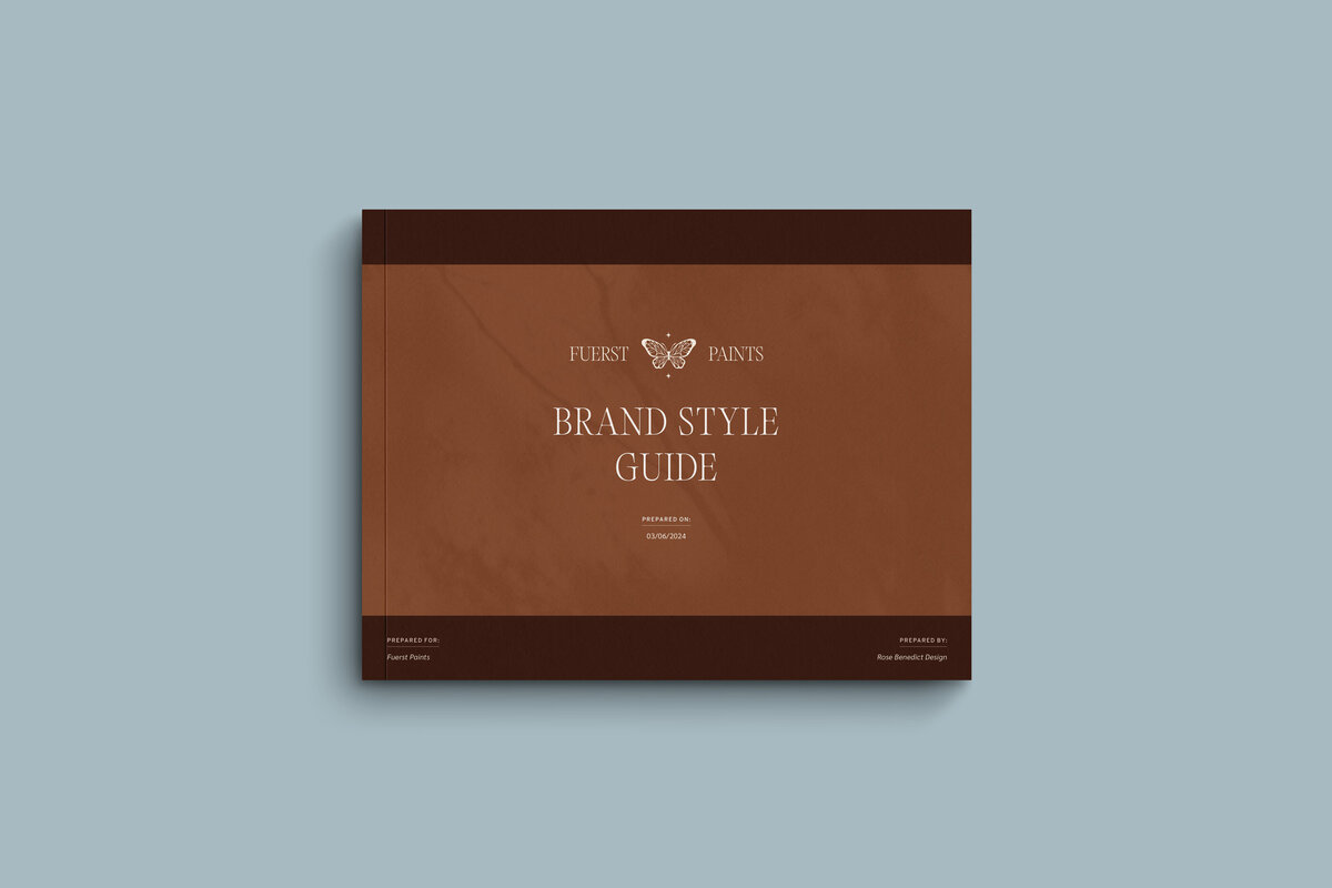 Brand guidelines PDF mockup