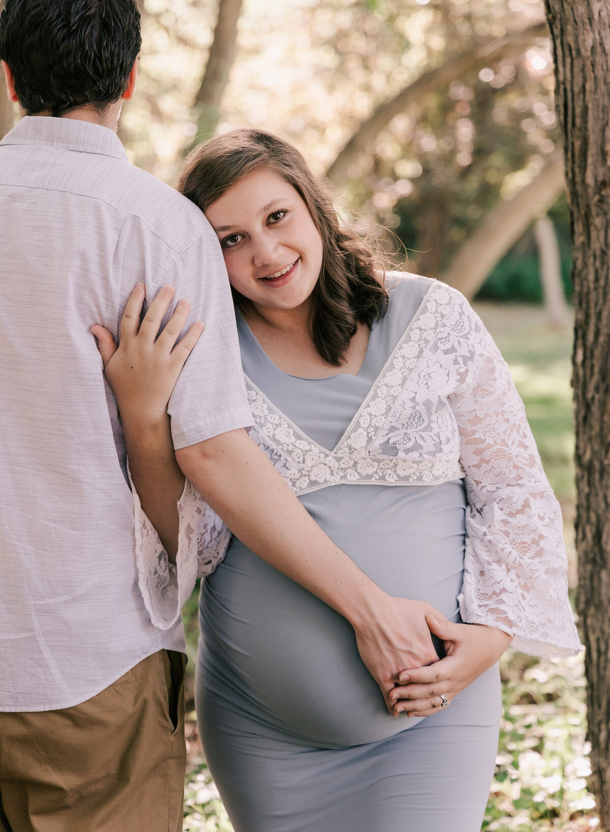 Maternity photo of a couple in Payson Utah.