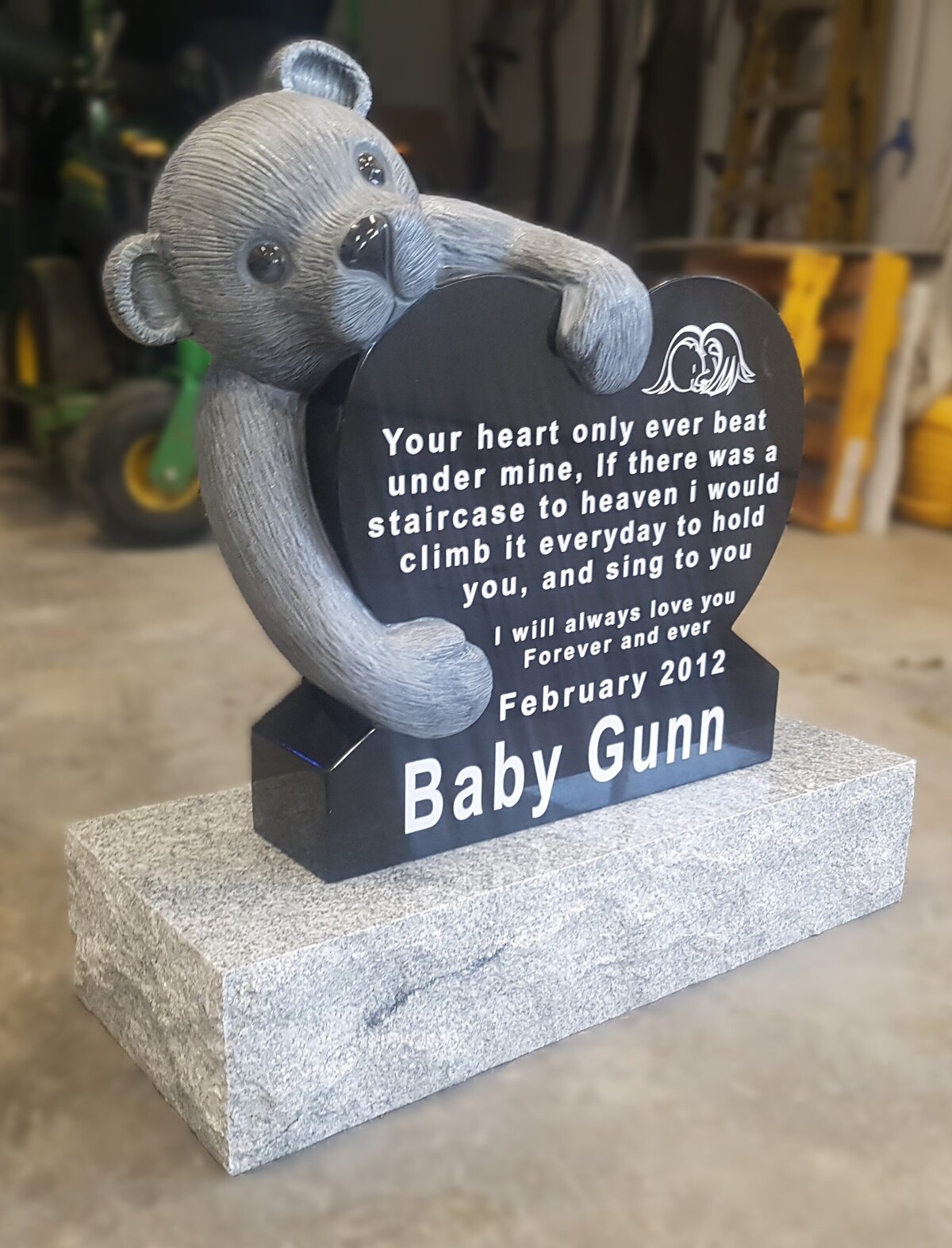 Baby Gunn Headstone Monument Biggar Saskatchewan