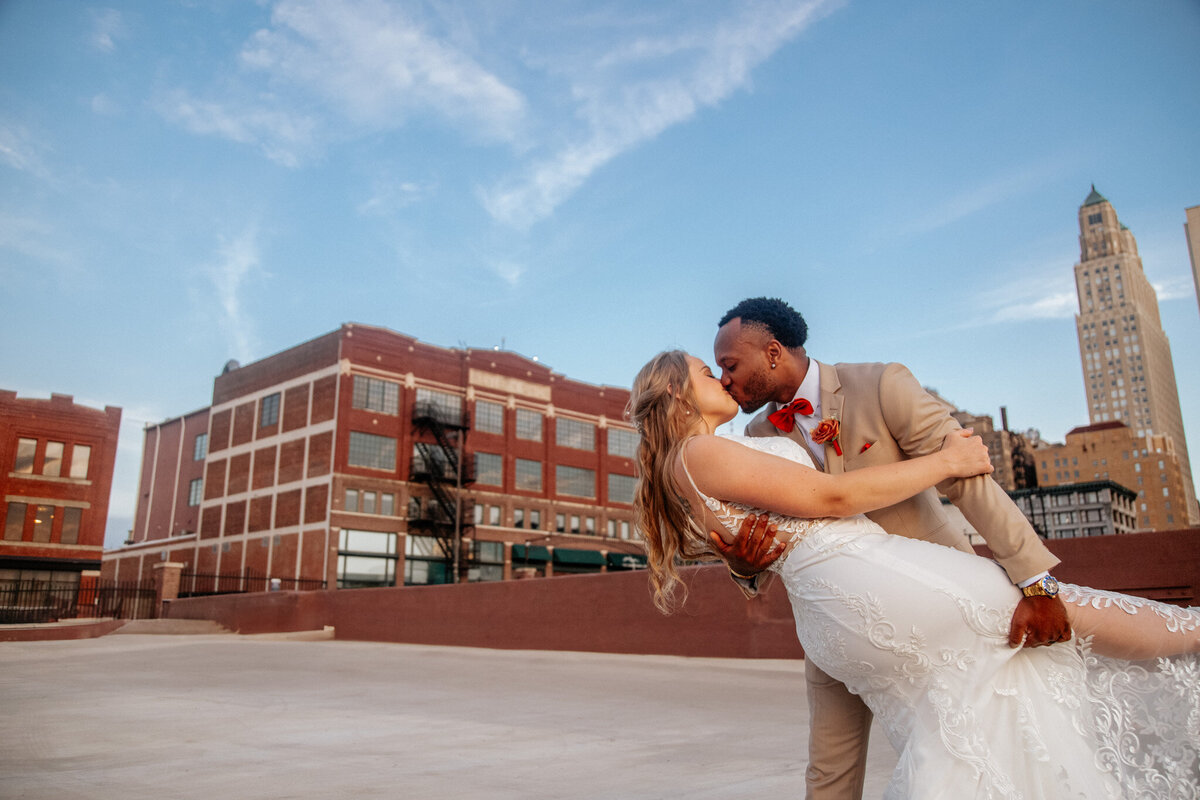 Bride and groom at a phoenix wedding
