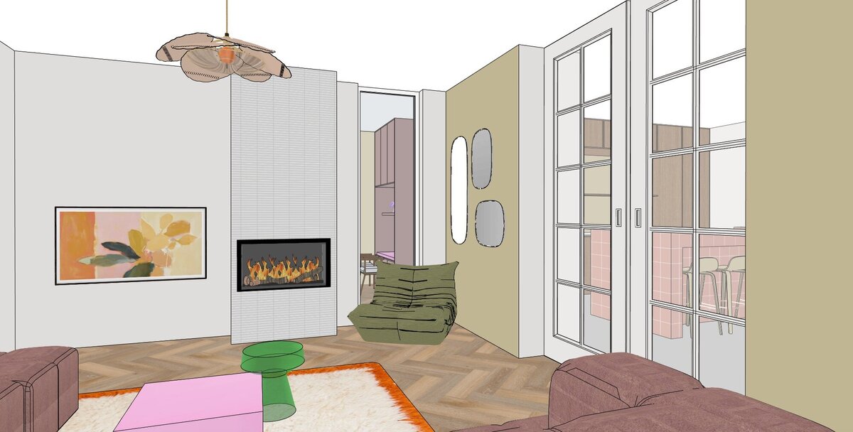 Interieurontwerp woning Nine Dots 