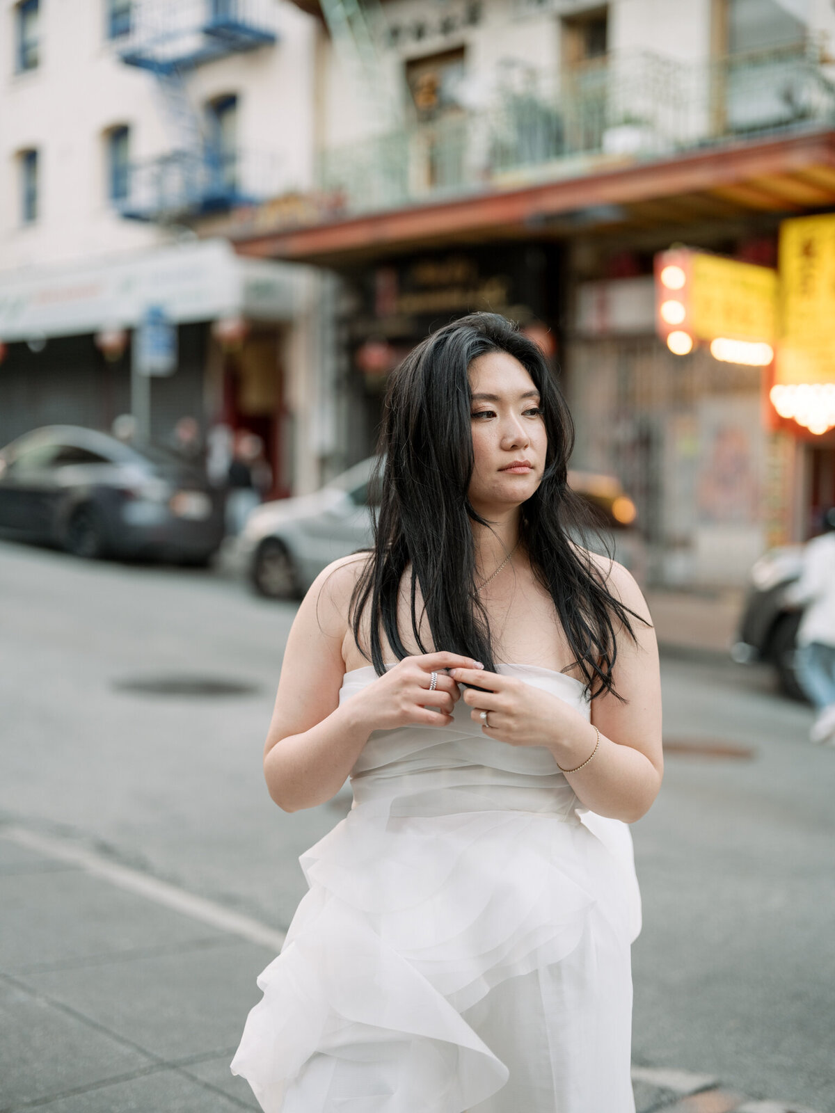 Chinatown architecture engagement backdrop San Francisco Bay Area wedding photographer