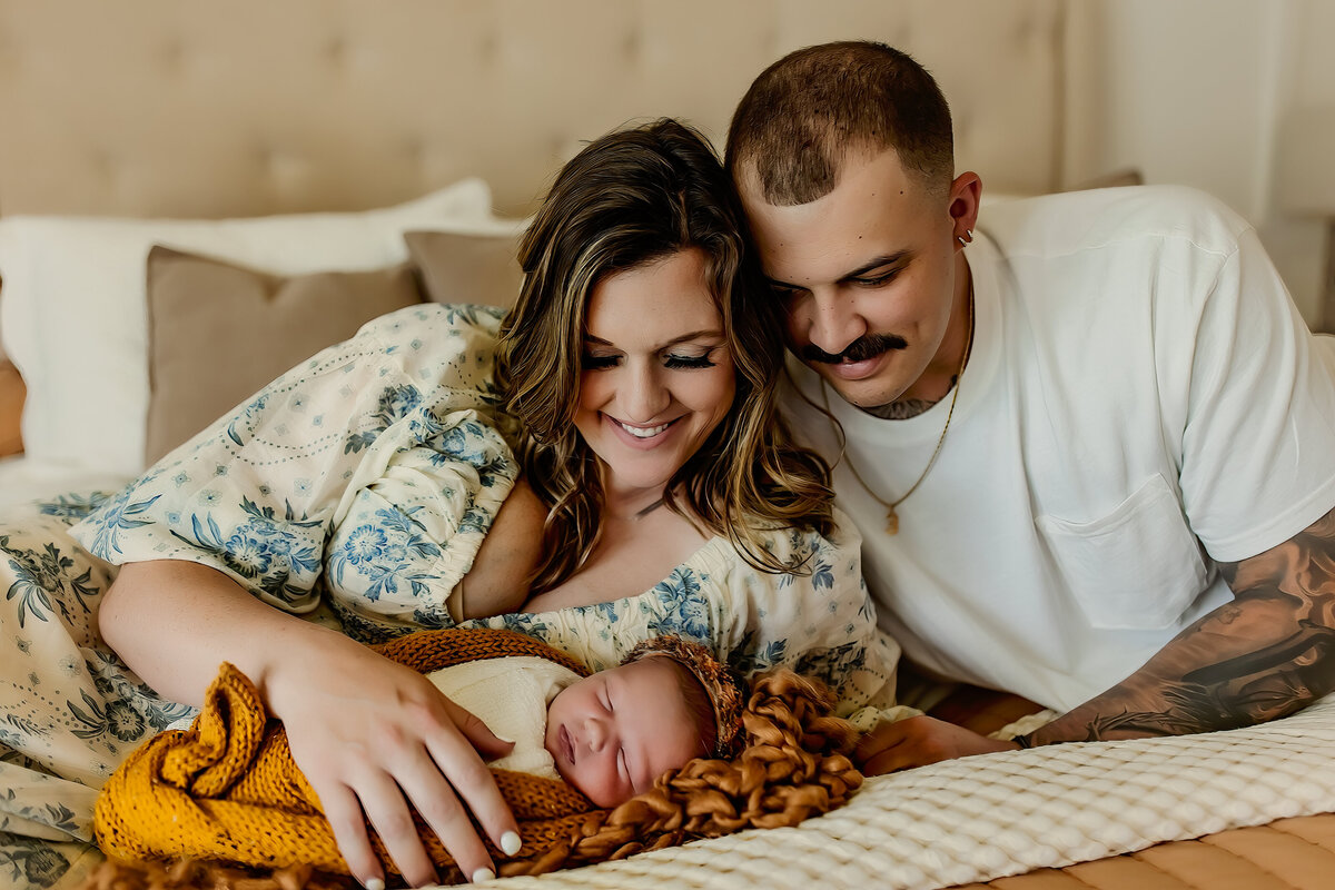 Lifestyle newborn session in home | Burleson, TX Newborn Photographer