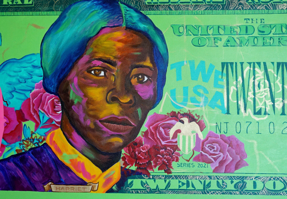 Minty Green Acrylic on Canvas 31 x 74 inches