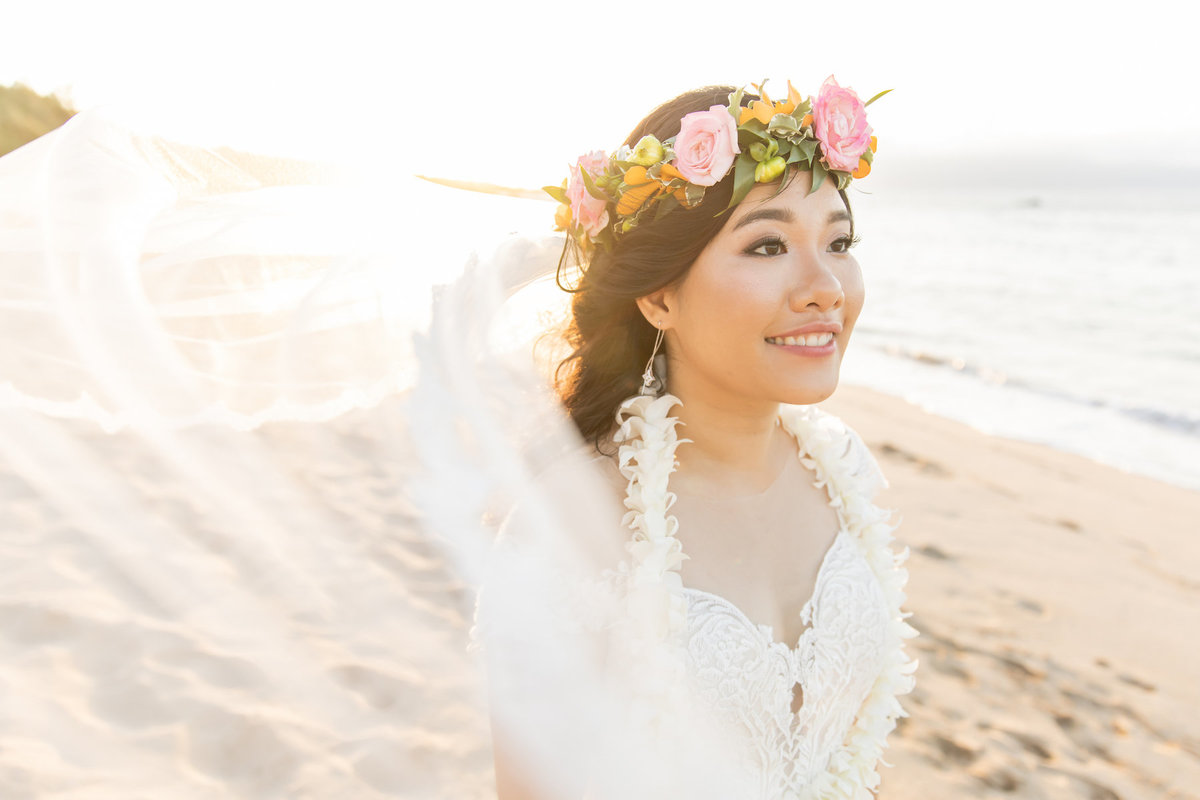 Maui wedding photography - bride