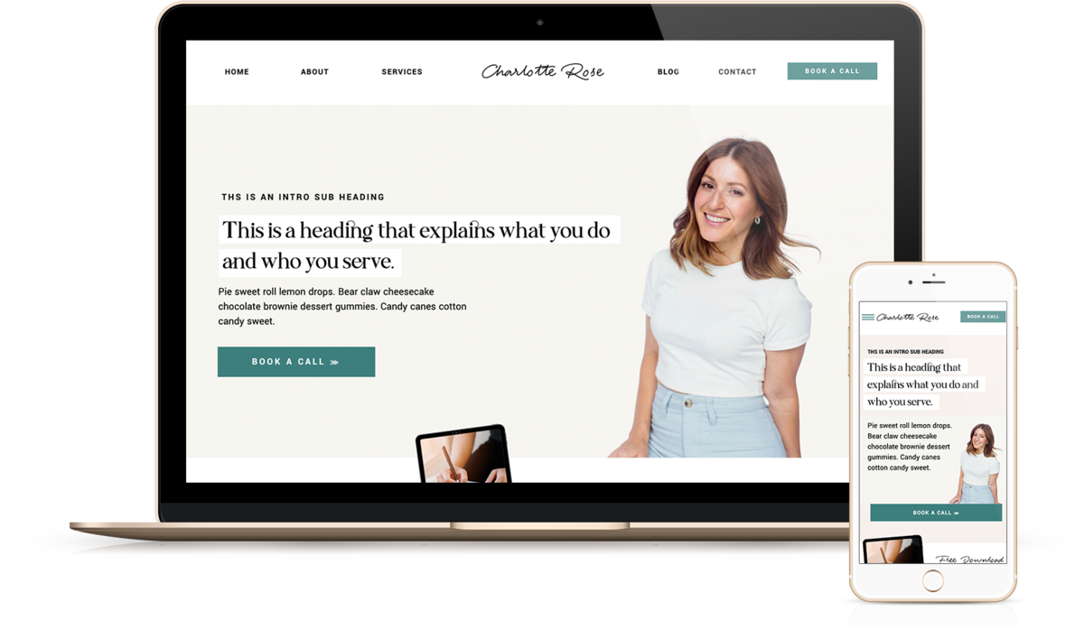 Simone | Showit Website Templates | Showit Websites by Heather Jones Creative
