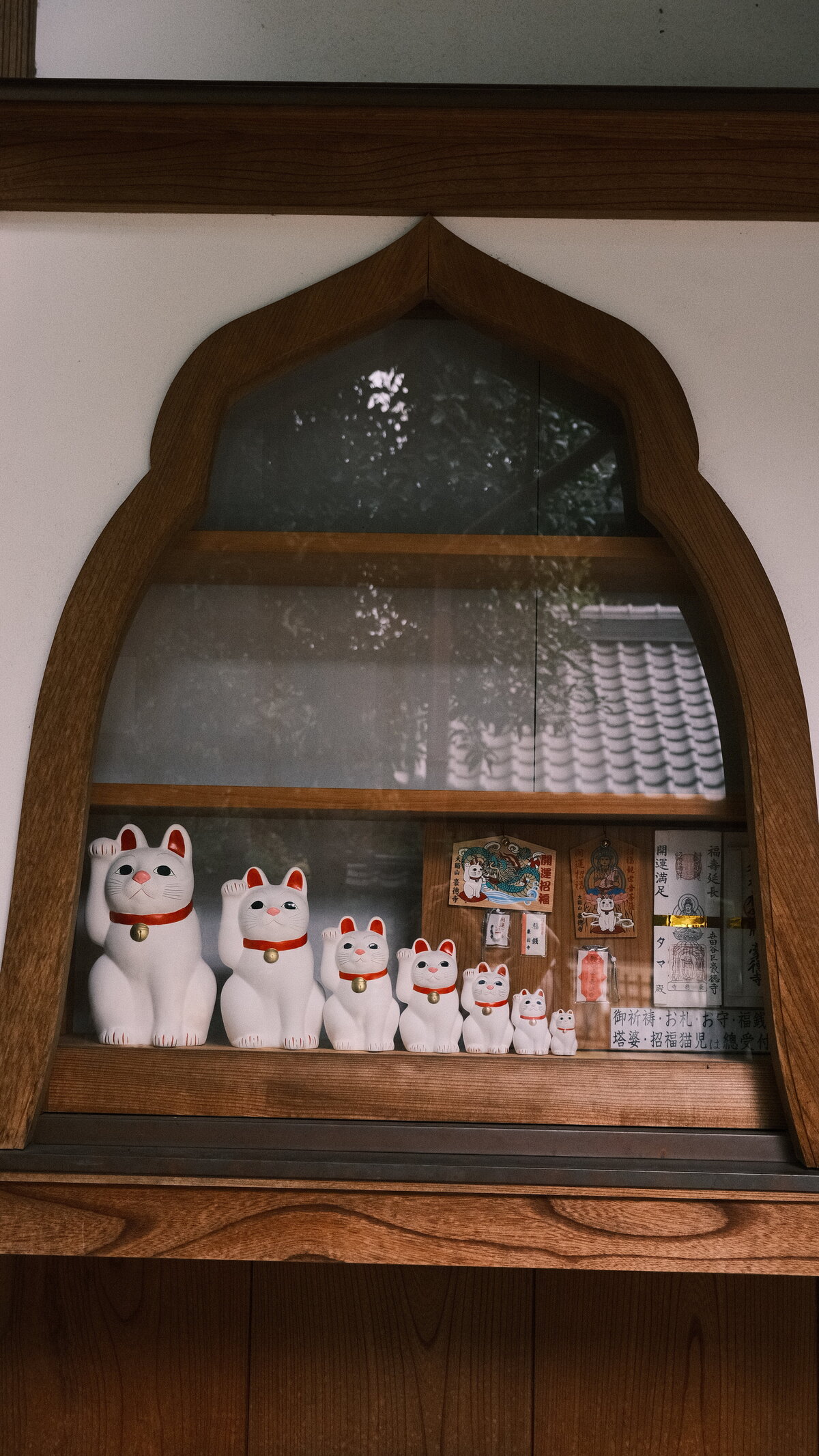 A window at Gotokuji in Tokyo, Japan.