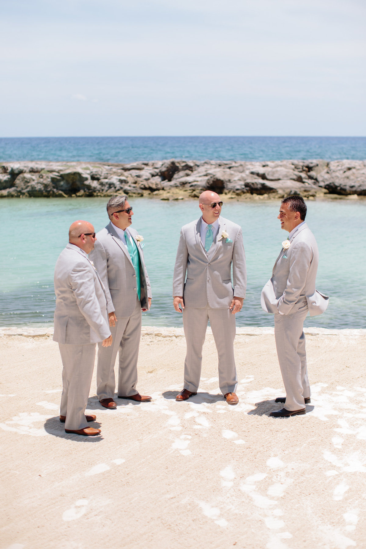 Destination wedding groomsmen attire