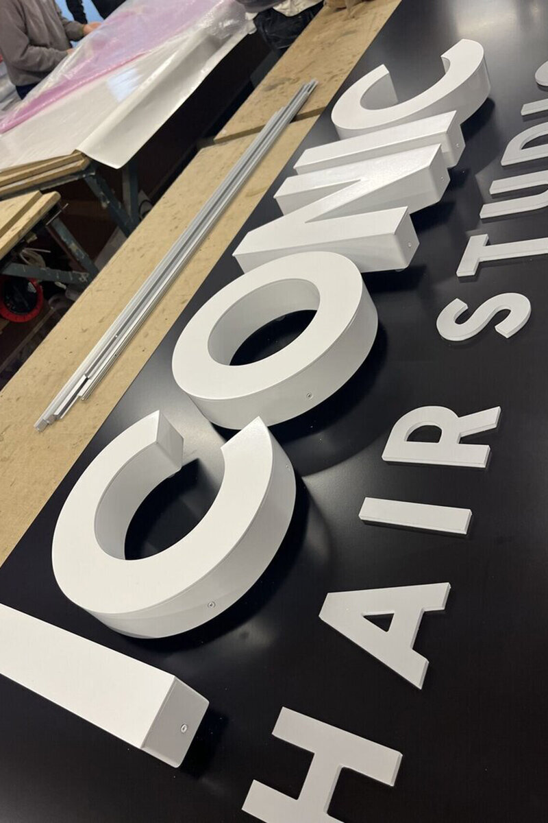 ellis-signs-built-up-white-letters-salon-signage-newcastle-gateshead-north-east