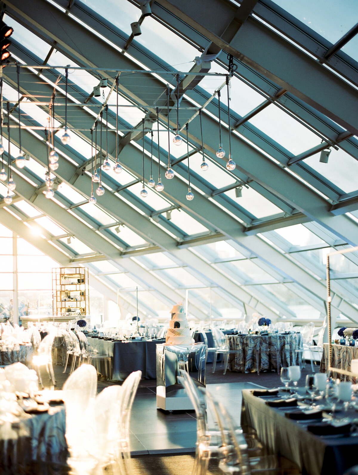 Room shot of reception at Adler Planetarium