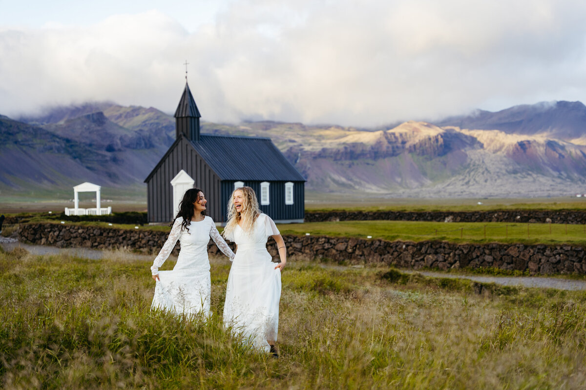 Black Church Iceland Elopement