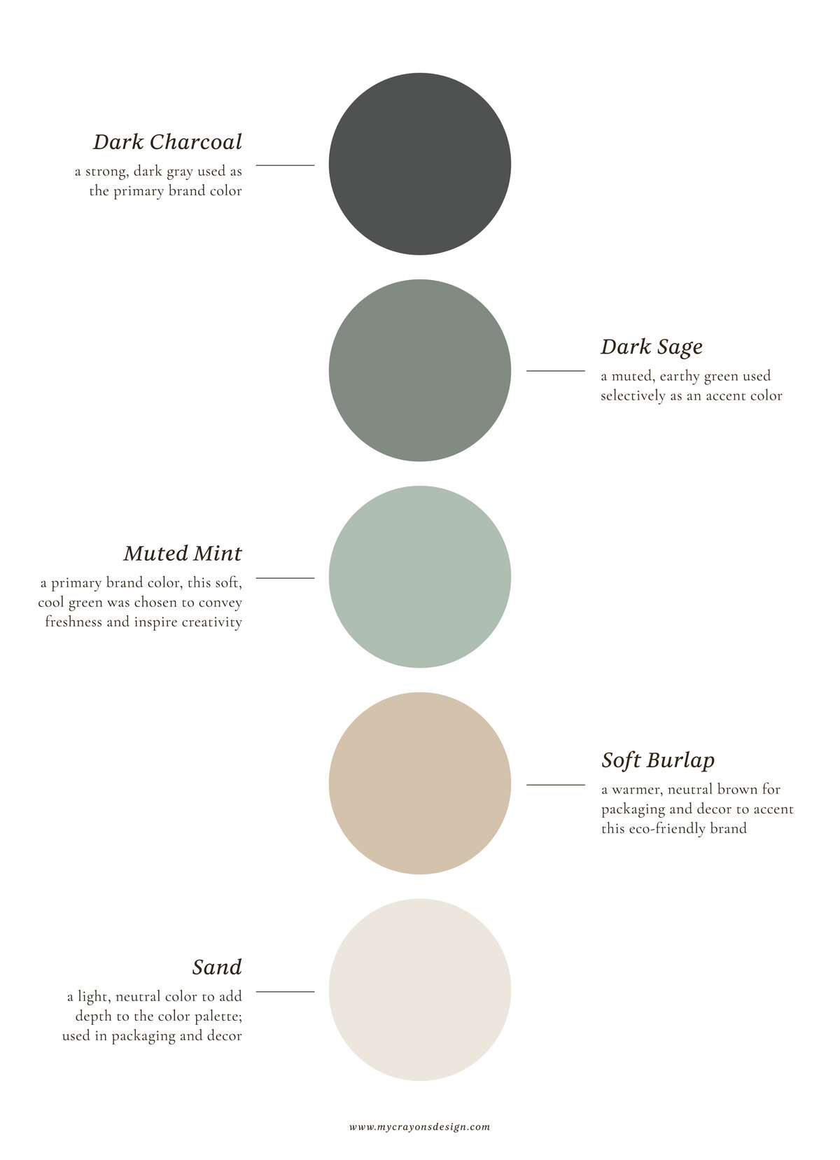 neutral color palette for Zida's brand identity