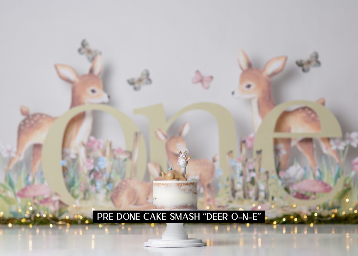 Cake Smash Deer 0-n-e