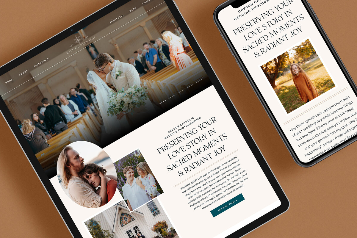 Mack Alano Photography website mockup 1