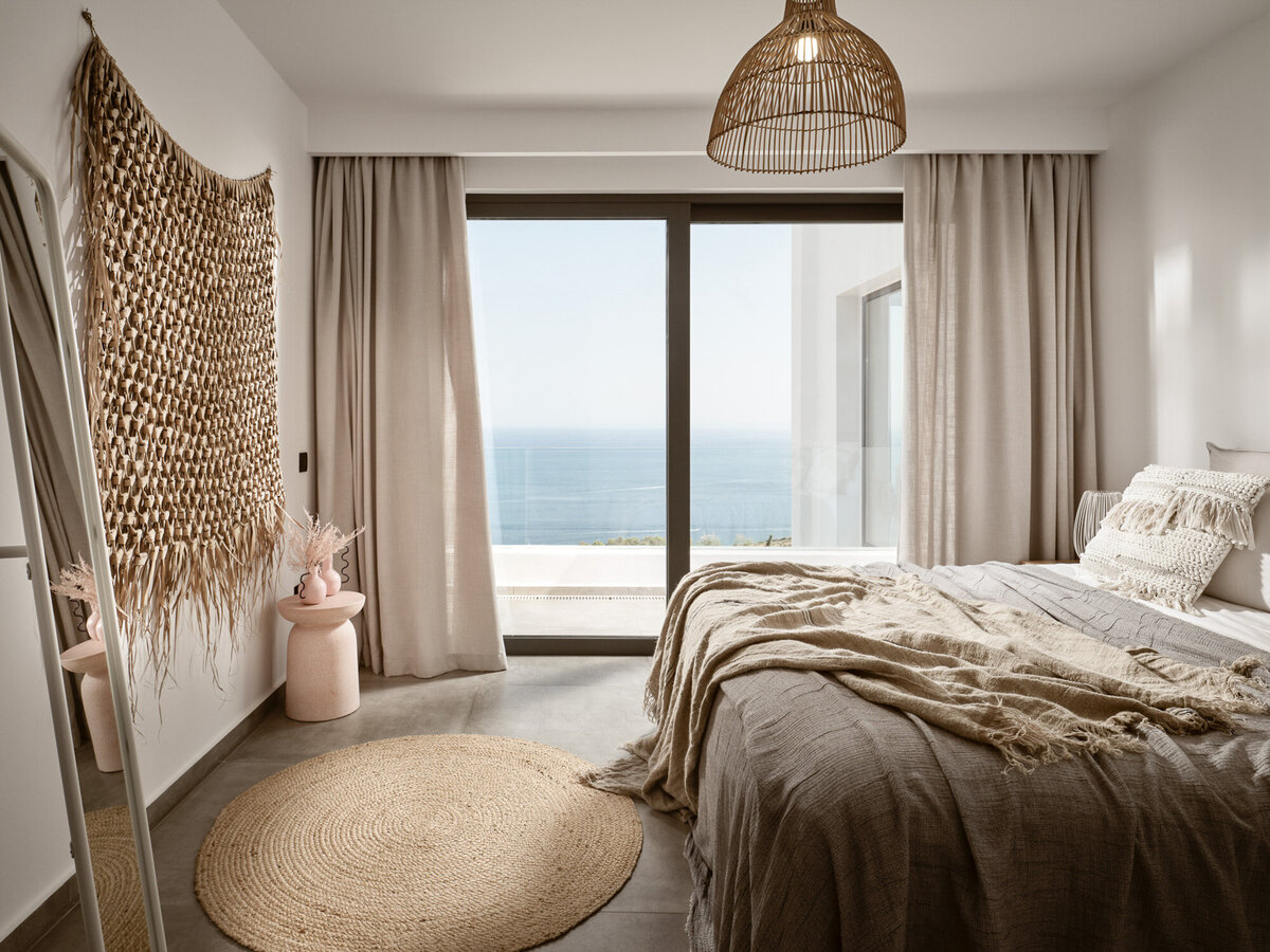 The rooms at are retreat in Greece are spacious and luxurious