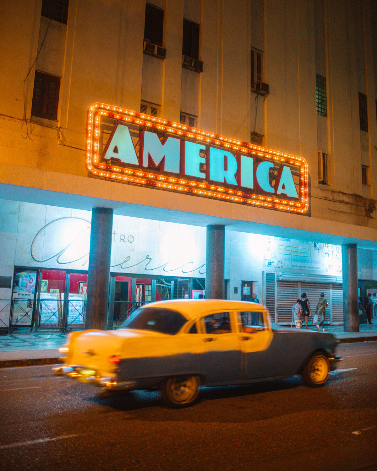 Havana Cuba at night Australian Travel  influencer content creator  Adriana Maria