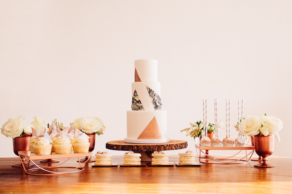 sweet table for wedding at the 13th Street Winery