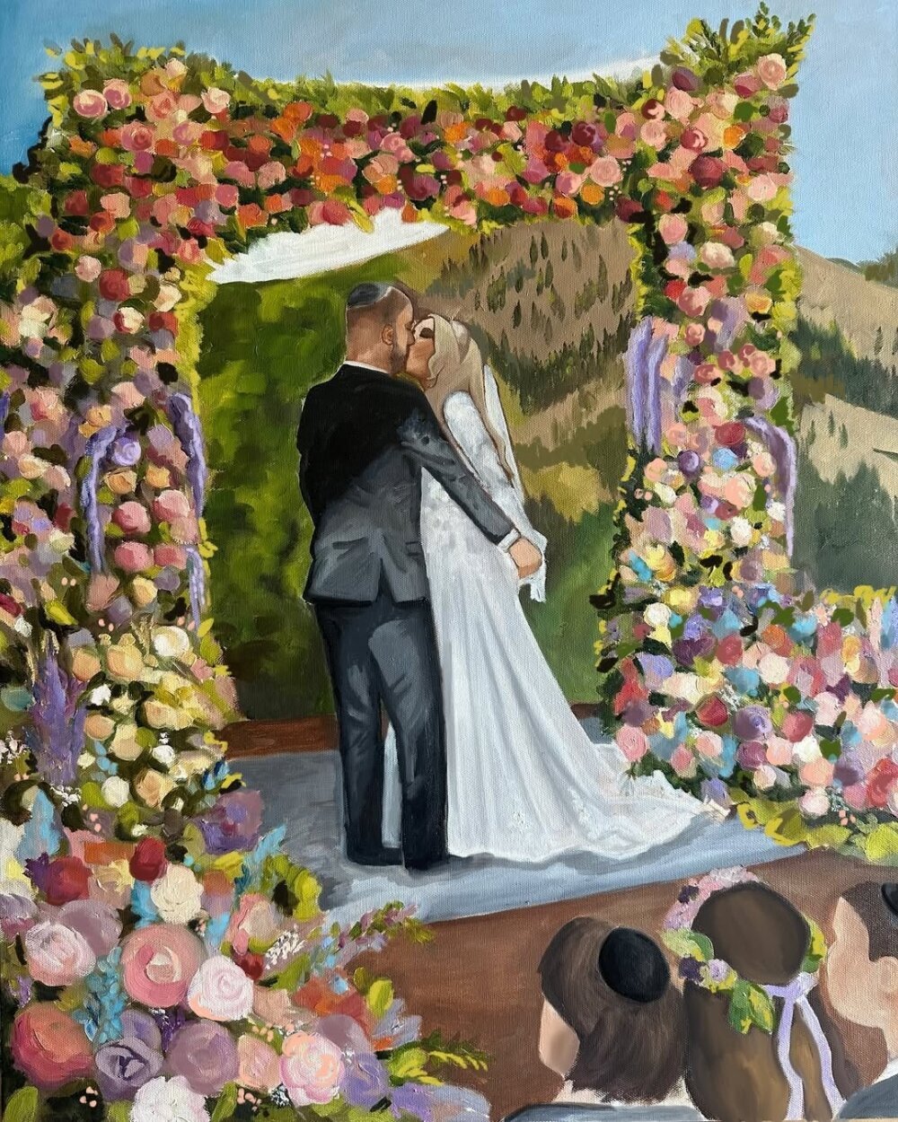 Olivia Andruss Artistry Wedding Live Painting (3)