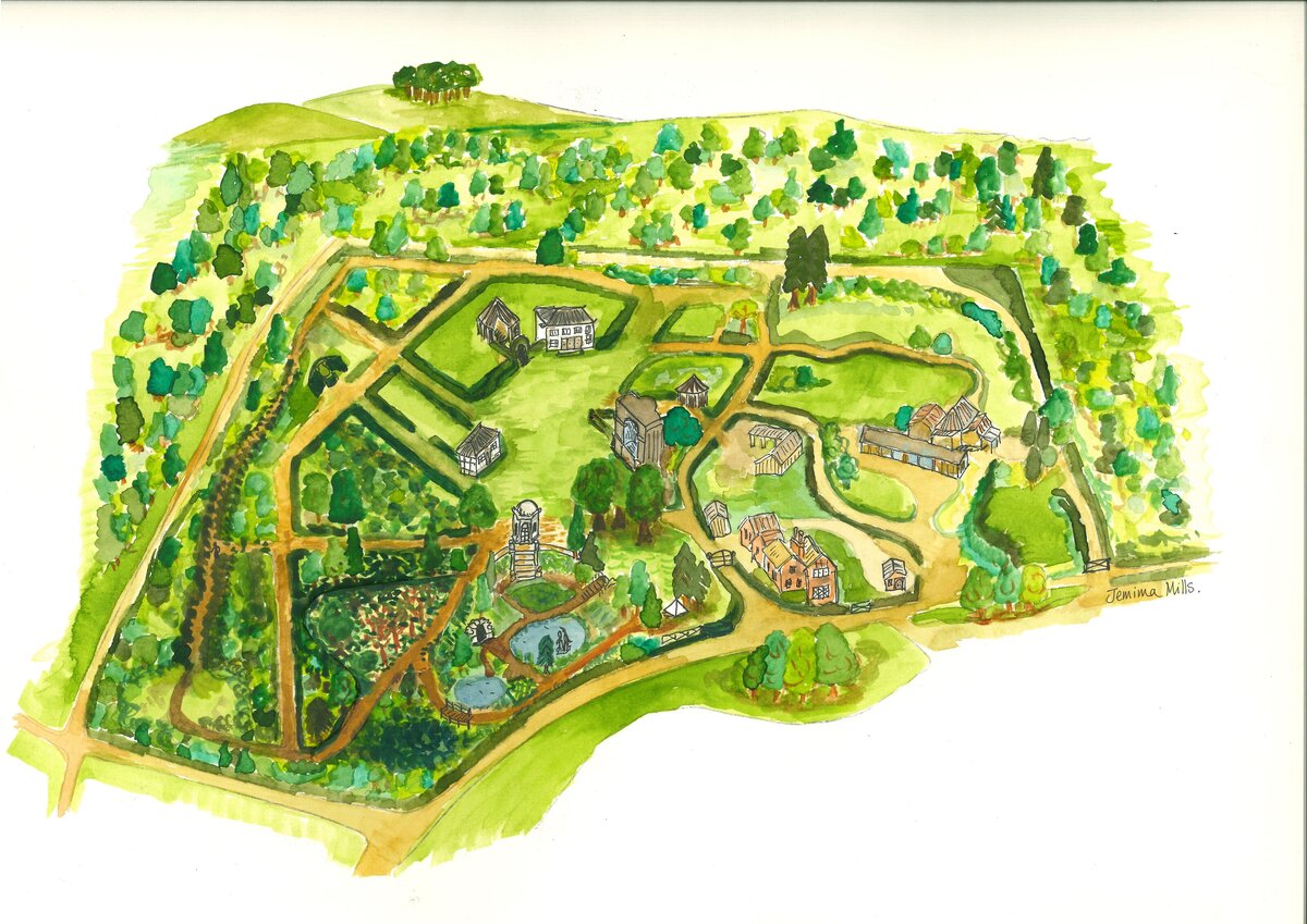 Map of Larmer Tree Gardens
