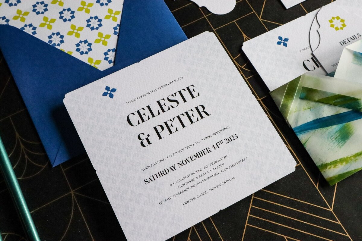 Blue-patterned-wedding-invitations