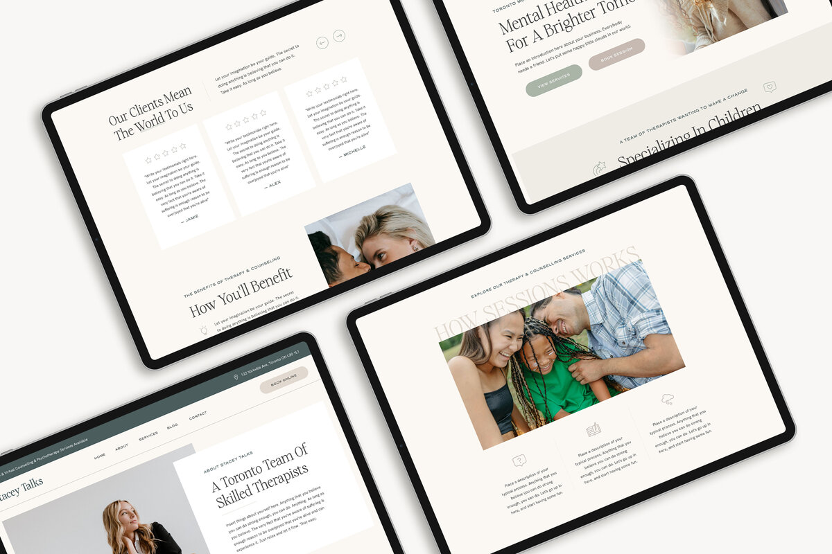 Showit Website Template for Therapists Psychologists CWD Showit Website Template for Therapists Psychologists CWD