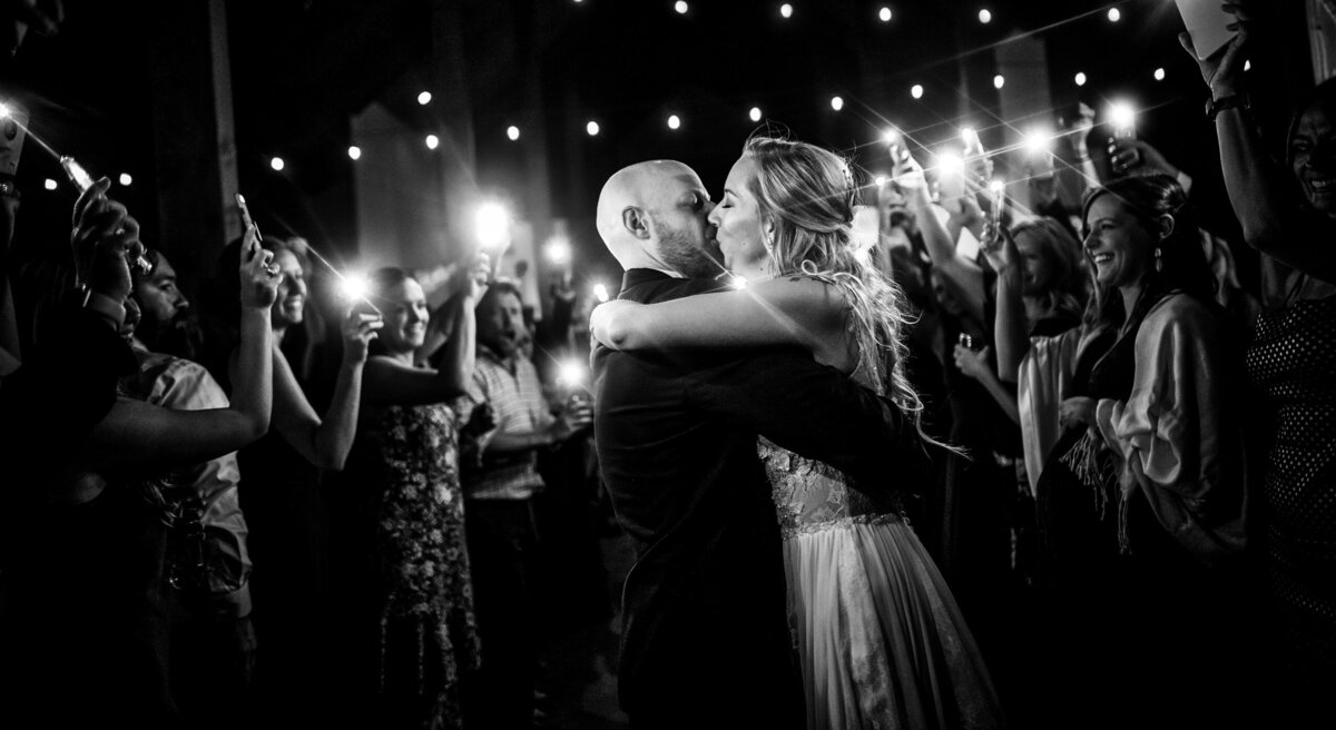 Wedding party at the Barn at Sunset Ranch