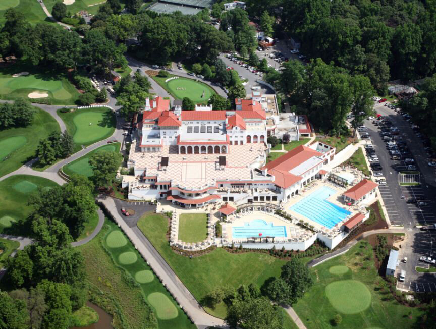aerial view of the Congressional Country Club