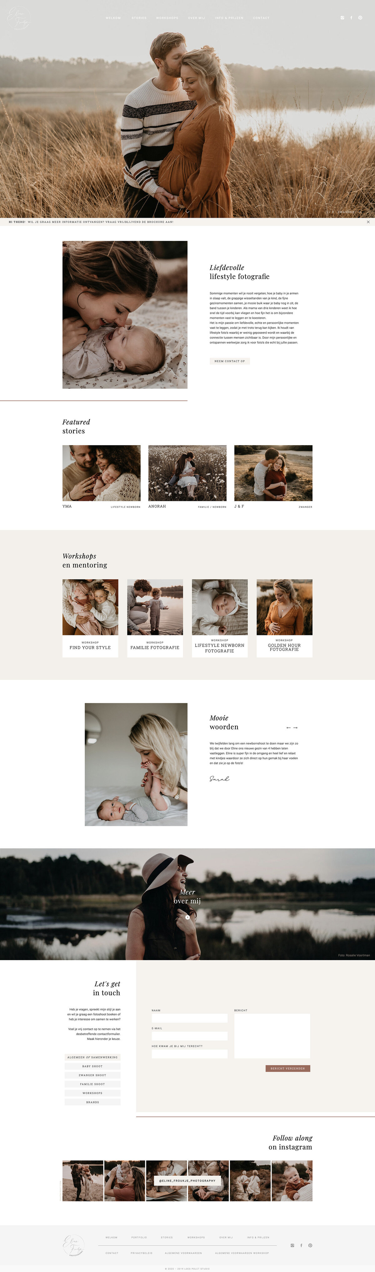 Eline Froukje Photography, Website