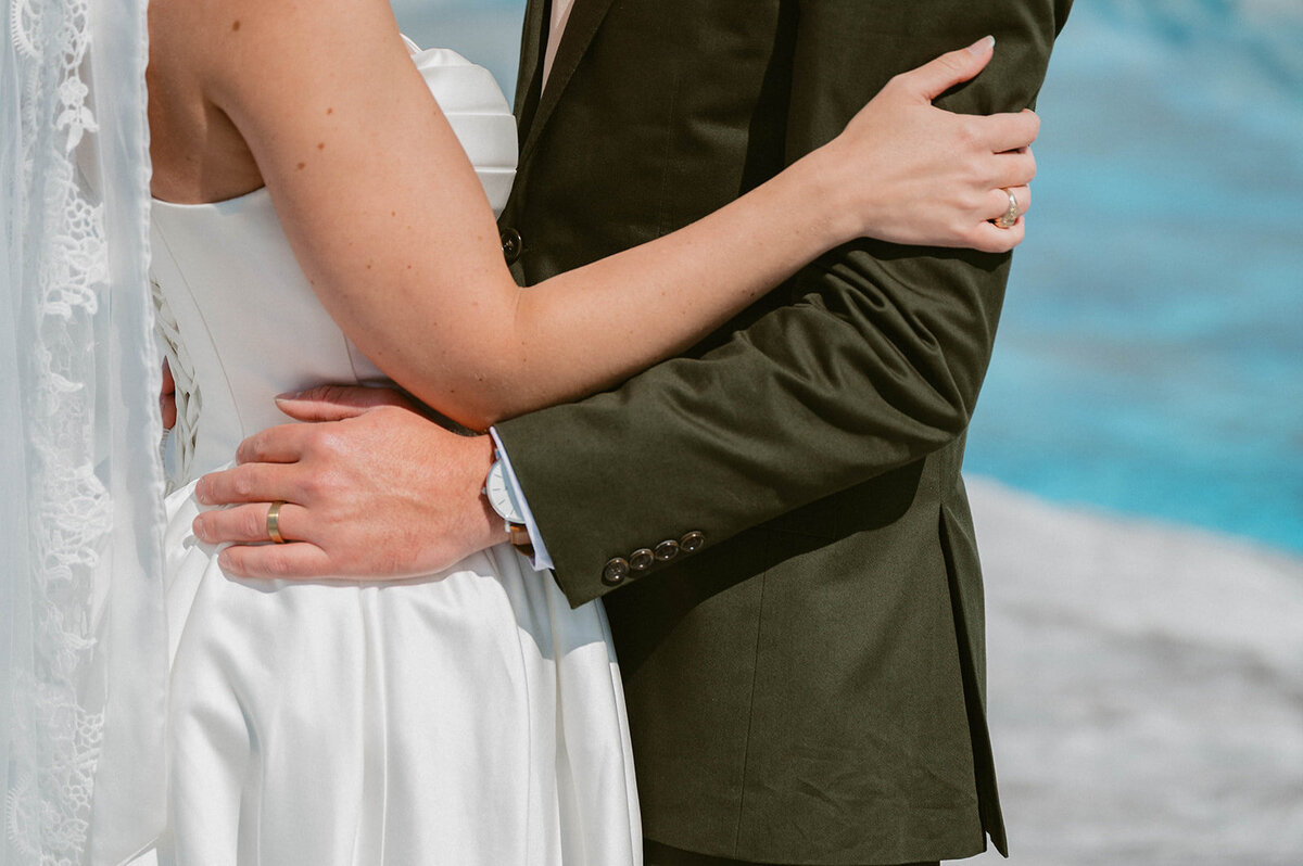 Couple hugged together