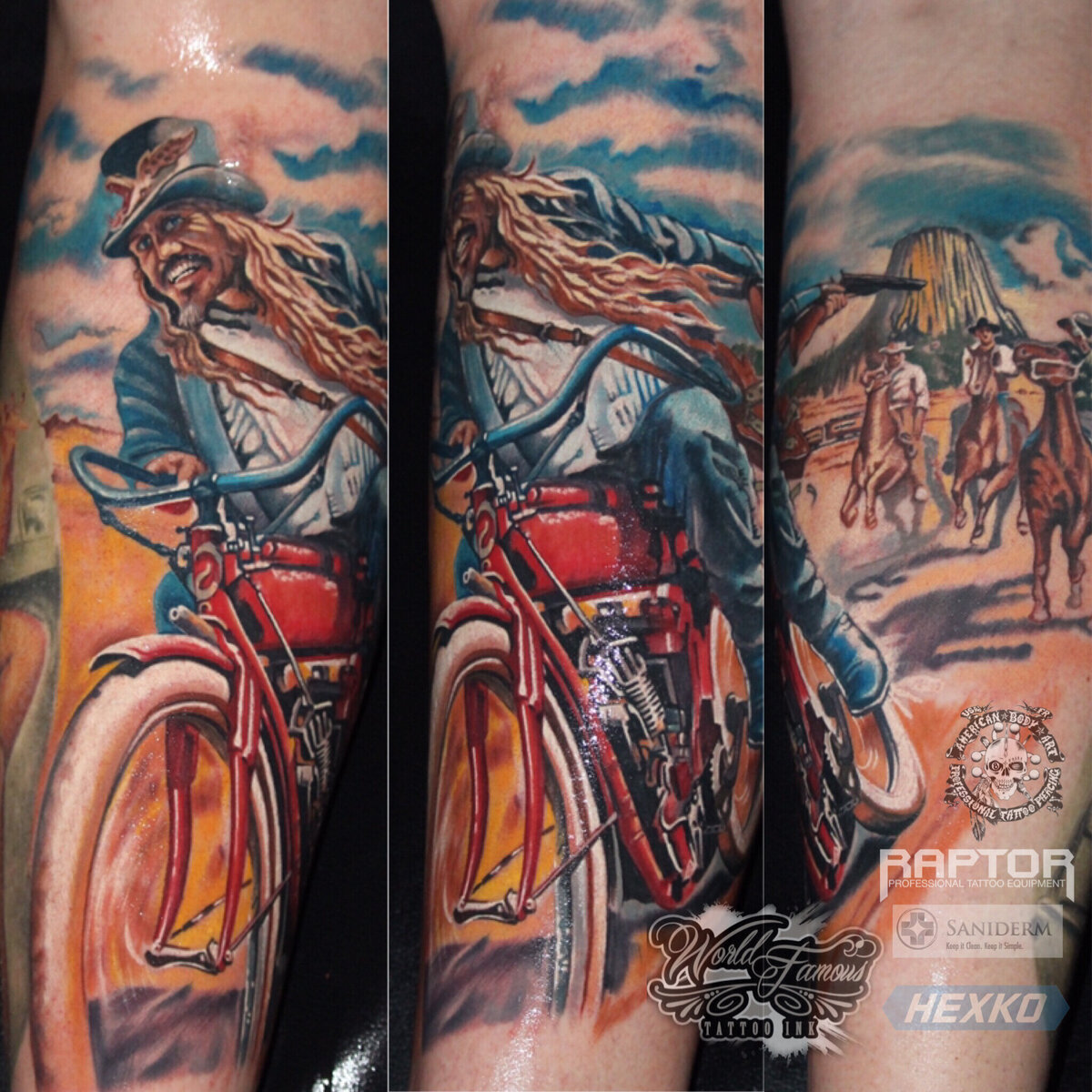 Bike rider tattoo