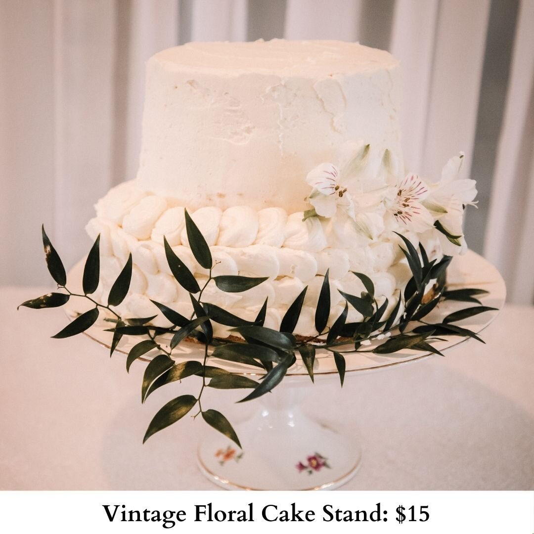 Vintage Floral Cake Stand-369