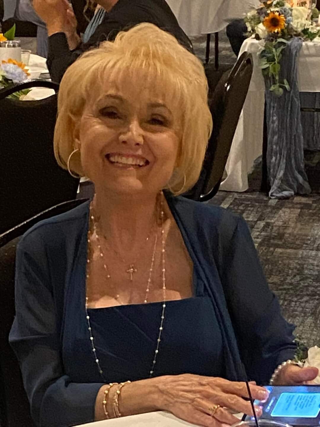 Evelyn blue dress