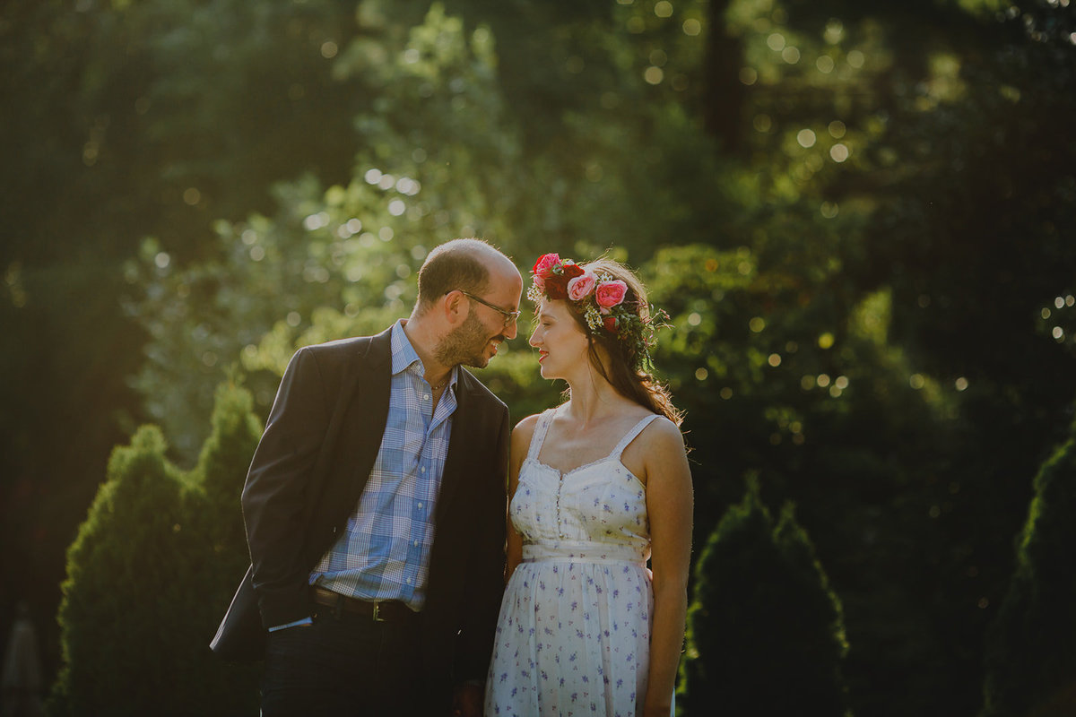 1_Outdoor_Couple_Engagement_Sunset_Boho_Dress_Flower_Crown