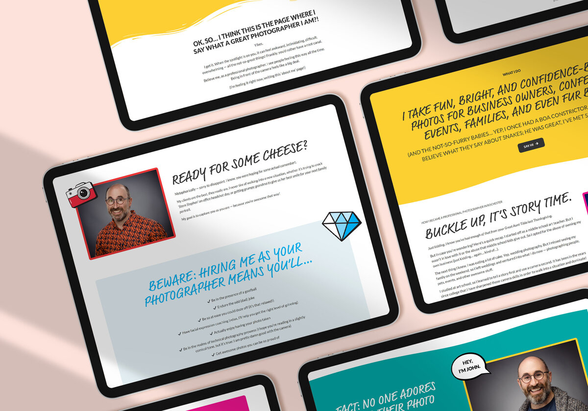Copywriting for headshot photographer