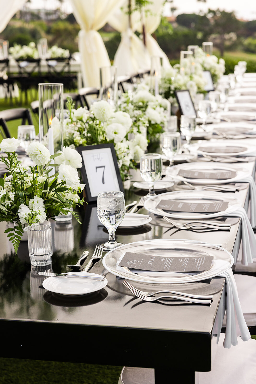 Elegant Black and White Wedding