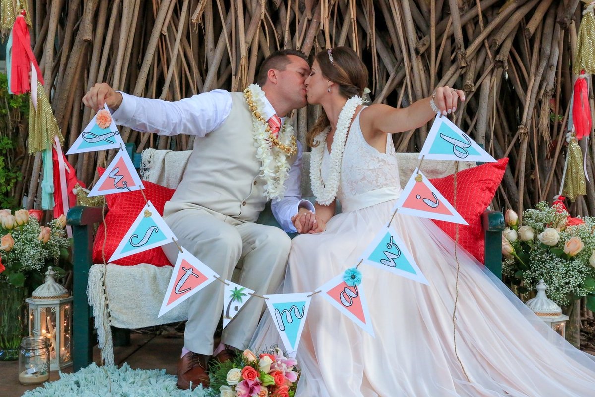 Capture Aloha Photography at The Westin Maui Resort and Spa with Kissing Groom and Bride