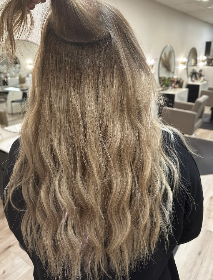 Experience the allure of blonde ombre at Nova Strands Salon: Where expertise meets luxury for stunning results.