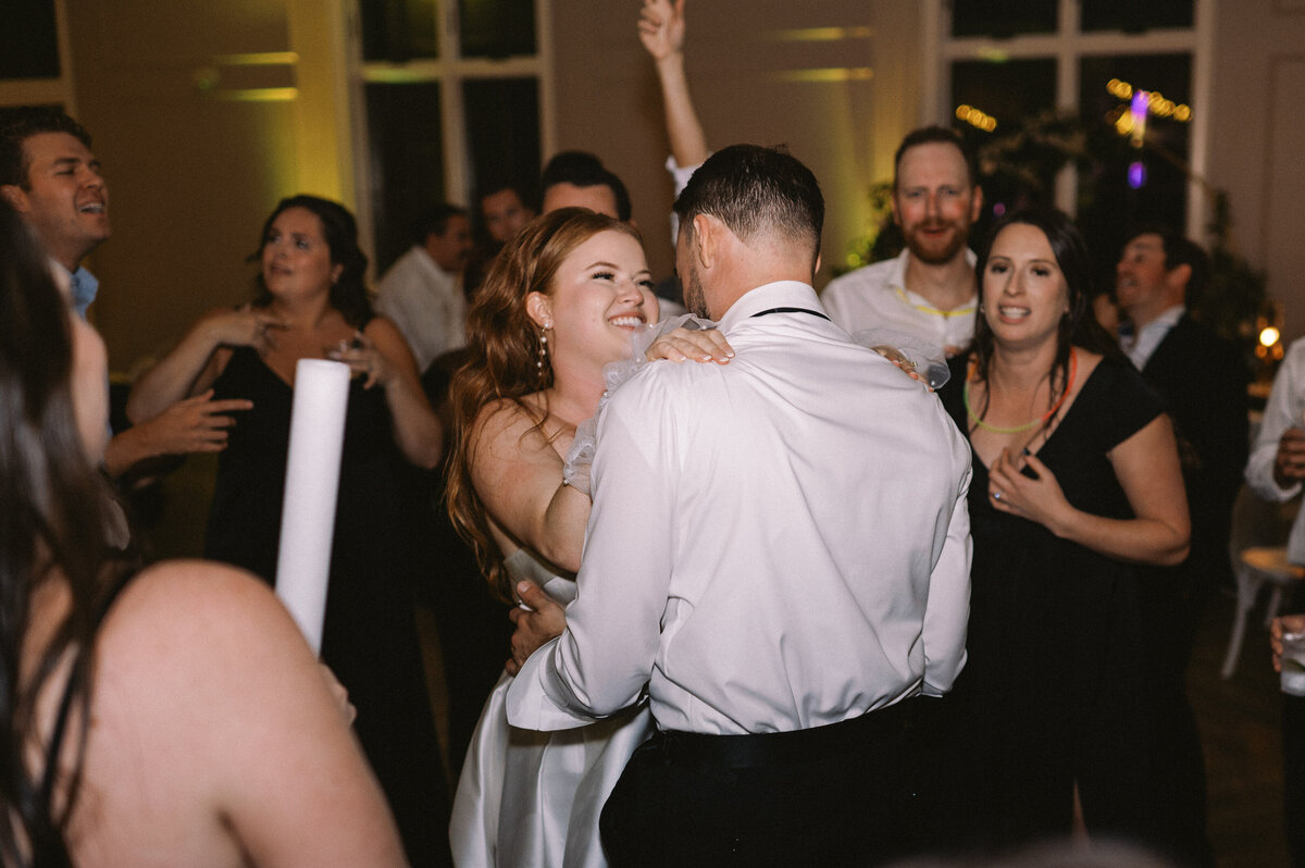 Bride and groom dancing the night away at The Bradford reception