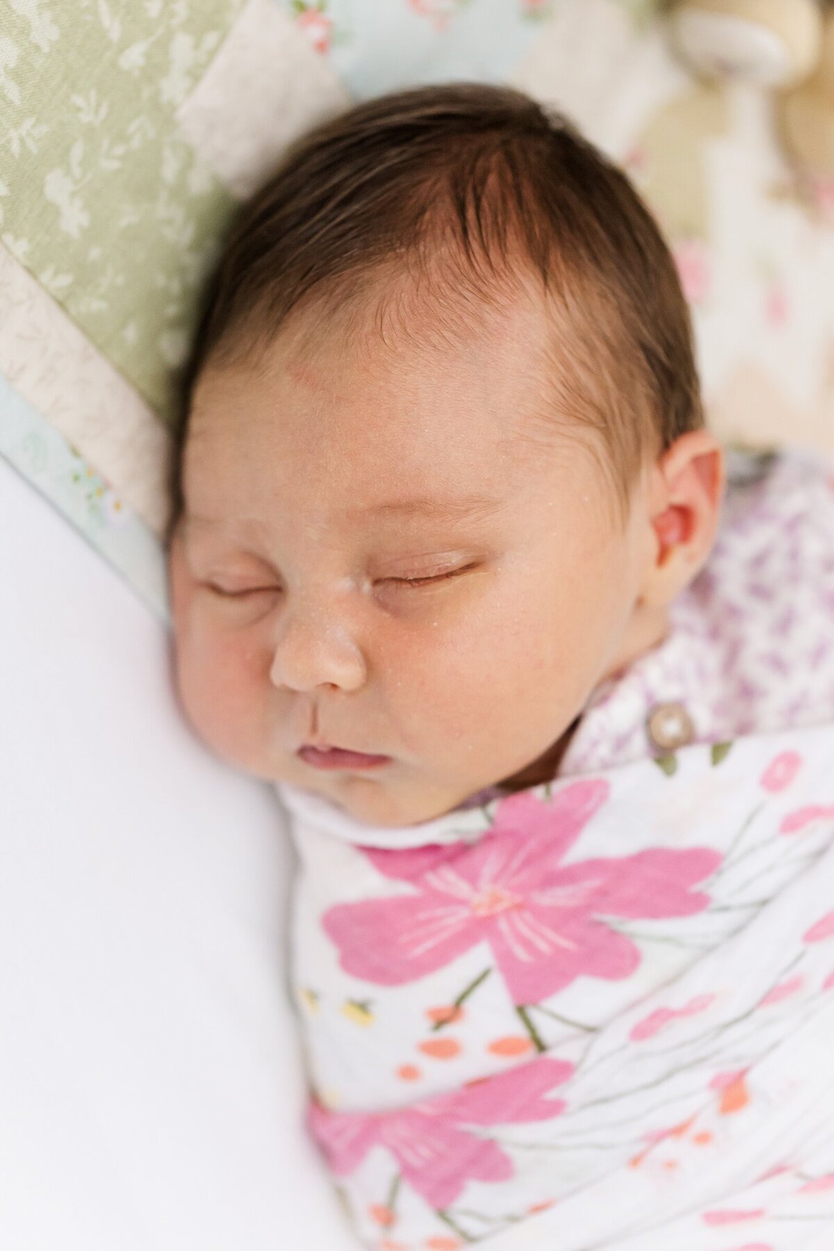 Sleeping newborn with Erin Thompson Photography